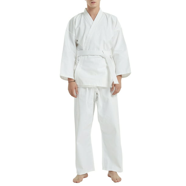Karate Uniform+White Belt Training Outfit Kids Boy Girl Taekwondo Set size 0 